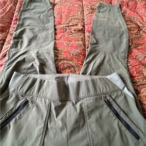 Duluth Trading Co Olive Green Women's Track Joggers
